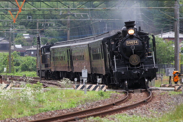 木葉駅でsl人吉を撮る 中島の鉄道ブログ