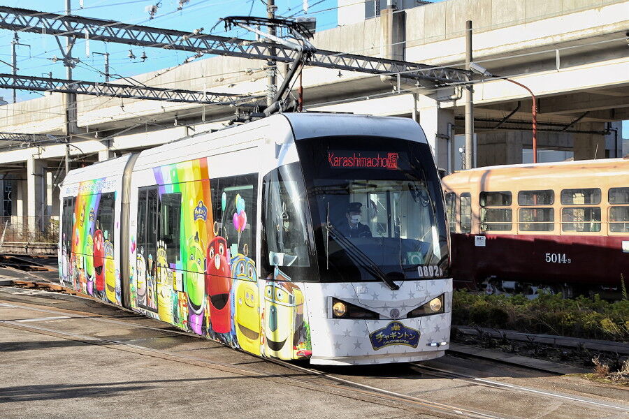 熊本市交通局 チャギントンラッピング電車 中島の鉄道ブログ