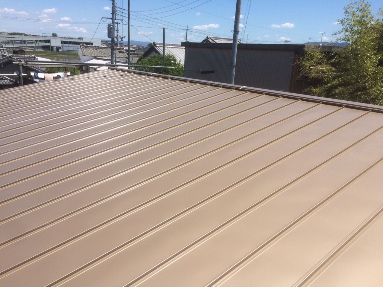 6 5 屋根立ハゼ葺き工事 中辻板金日々の行動