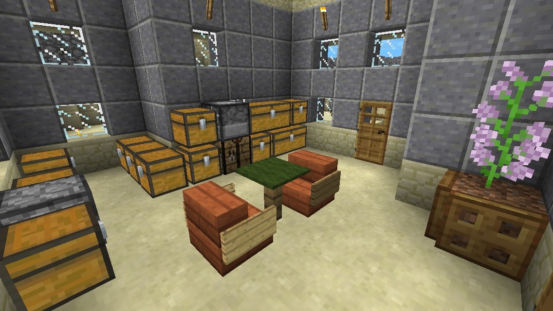 倉庫の内装が無いそうで ナマコとマインクラフトと