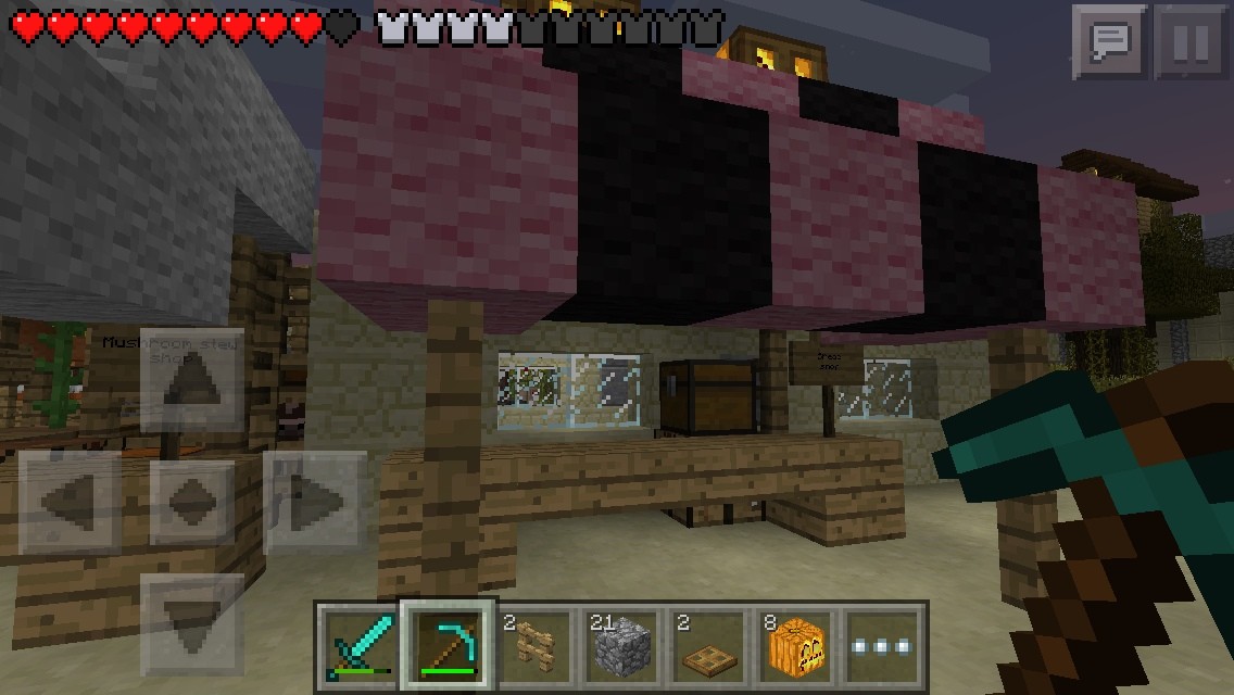 屋台エリア完了 ナマコとマインクラフトと