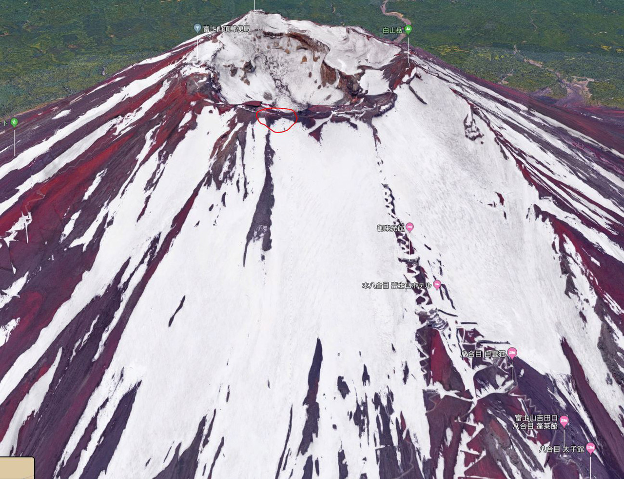 富士山登山ニコ生主 あっ 滑る うわっ まとメメちゃん