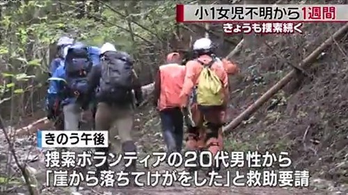 ボランティア男性救助