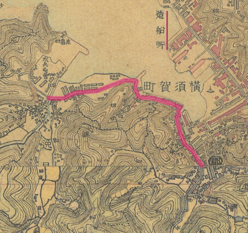 浦賀道（保土ヶ谷〜大津）第5回 田浦〜汐入 その5 稲荷山、見晴らし