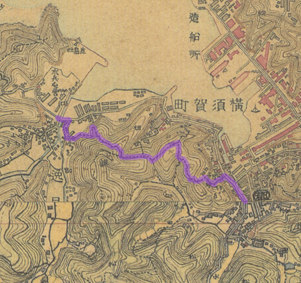 浦賀道（保土ヶ谷〜大津）第5回 田浦〜汐入 その5 稲荷山、見晴らし