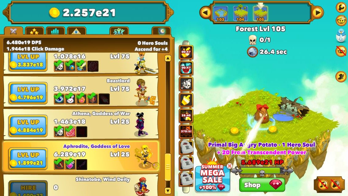Steam Clicker Heroes Transcend後の攻略など やっぱルガディンなんだよな Steam Clicker Heroes Transcend後の攻略など やっぱルガディンなんだよな