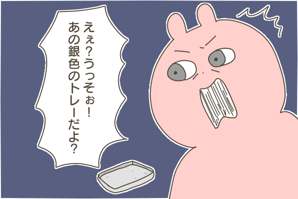 銀色のトレー