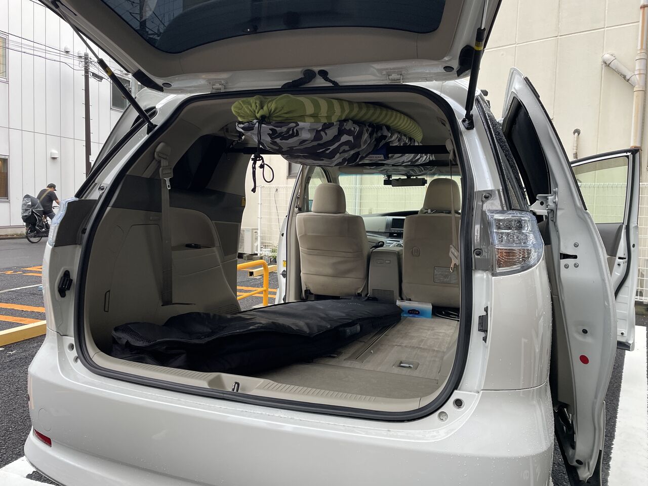 エスティマに9.1ロング 縦グリップで乗りました : 車内キャリアのな  