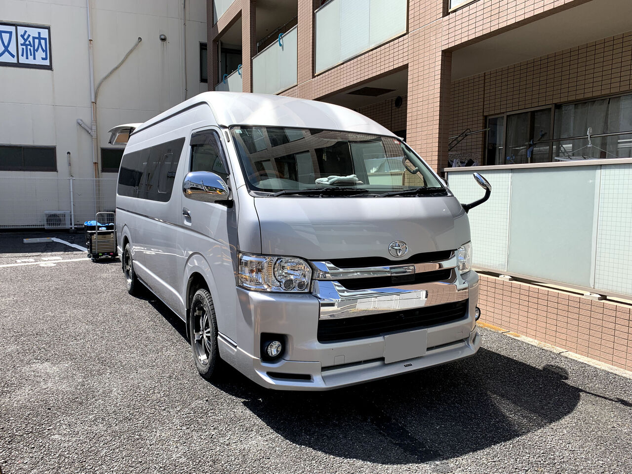 ハイエースS-GL90サイドバー写真付き取り付け説明書付き車体側穴あけ