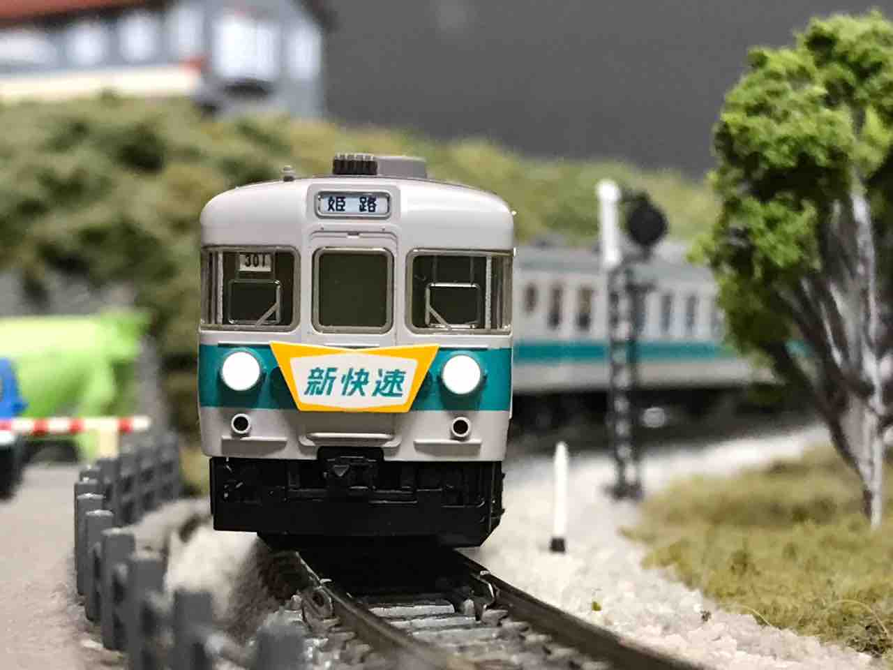 TOMIX 153系 新快速（低運転台）入線 : なみとの風