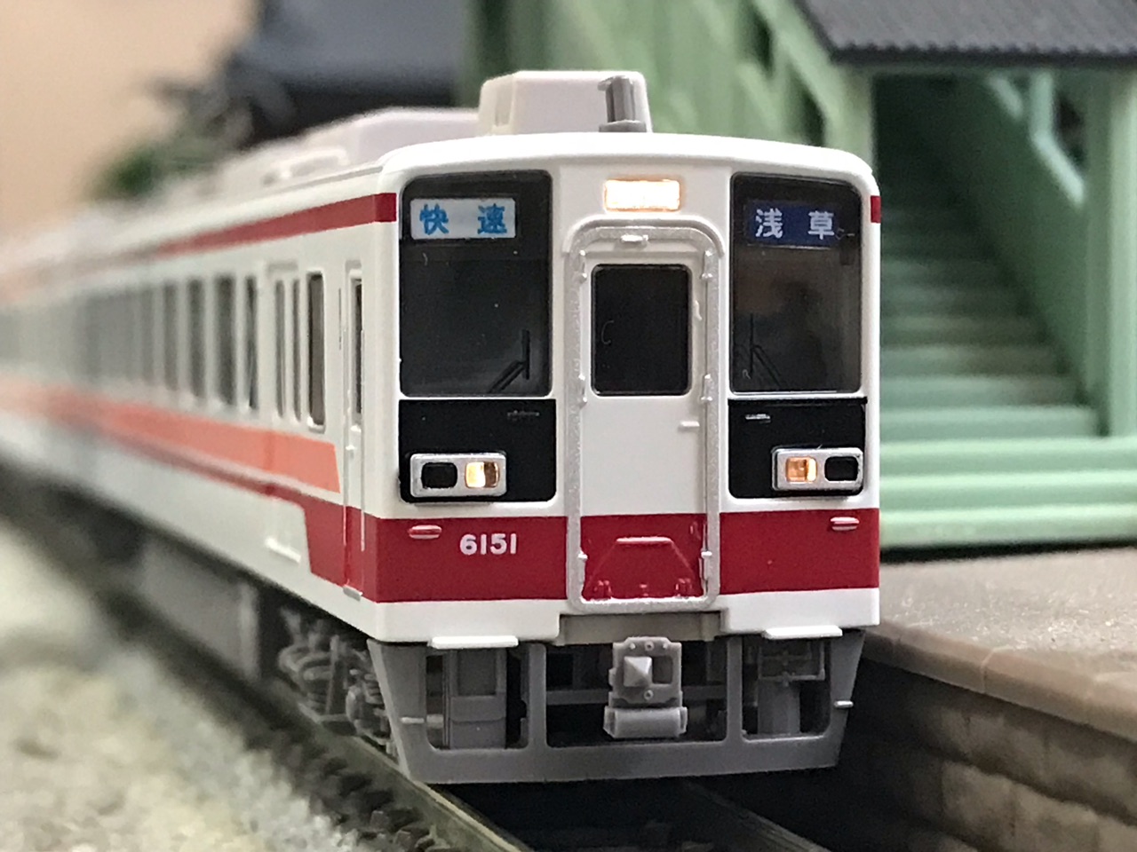 GREENMAX 東武6050型 更新車 入線 : なみとの風