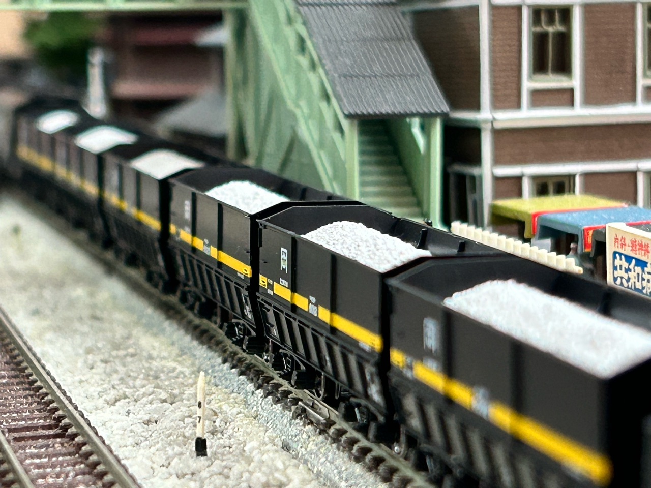 KATO D51 伯備線 石灰輸送貨物列車 : なみとの風 KATO D51 伯備線 石灰輸送貨物列車 : なみとの風