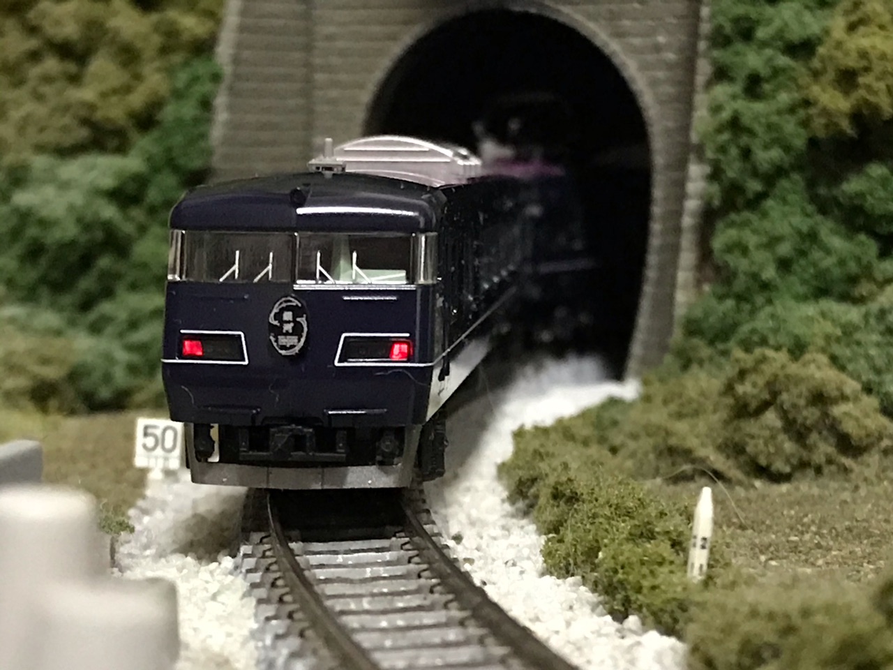 TOMIX 117系7000 WEST EXPRESS 銀河 入線 : なみとの風