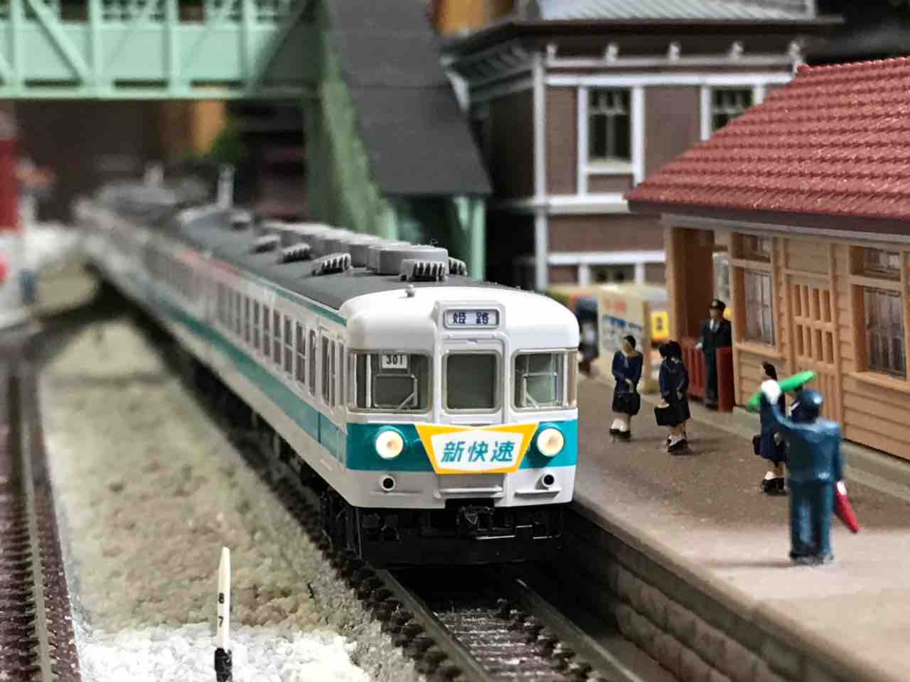 TOMIX 153系 新快速（低運転台）入線 : なみとの風