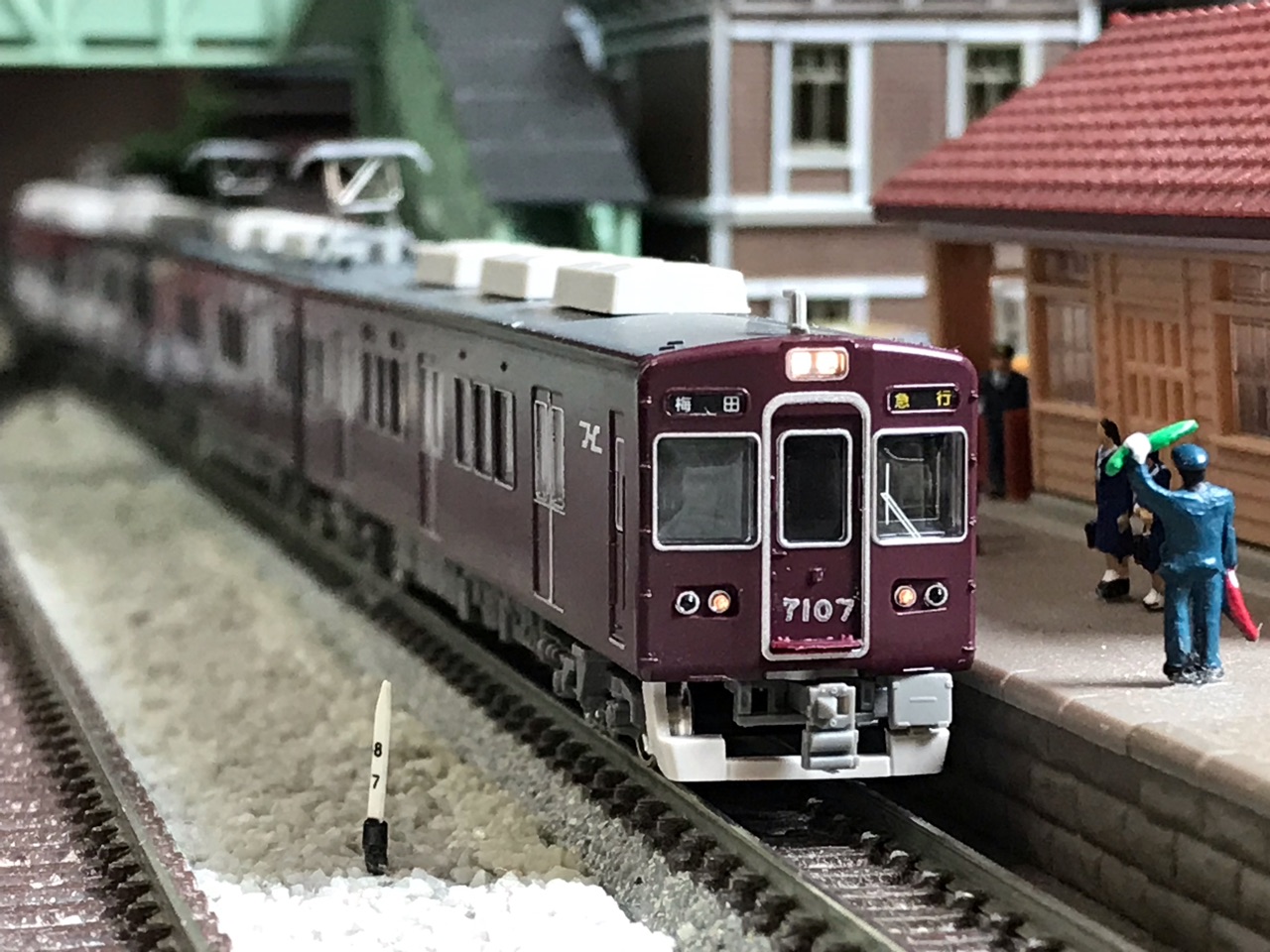 GREENMAX 阪急7000/7300系 入線 : なみとの風