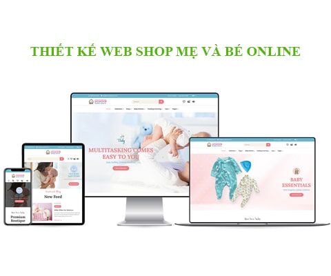 Thiết kế website cho mẹ và bé