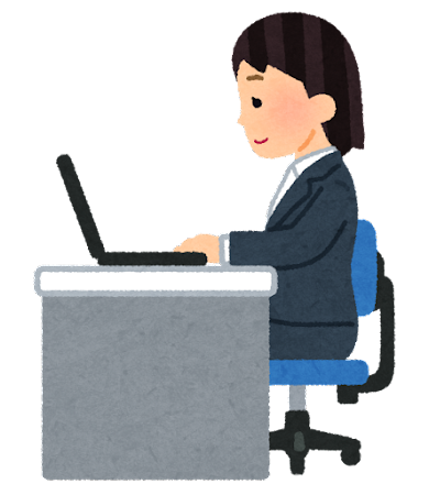 kaisya_computer_woman_side