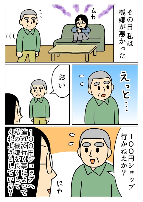 機嫌の悪い私と父