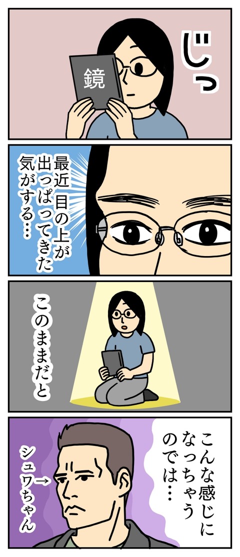 目の上の出っ張り