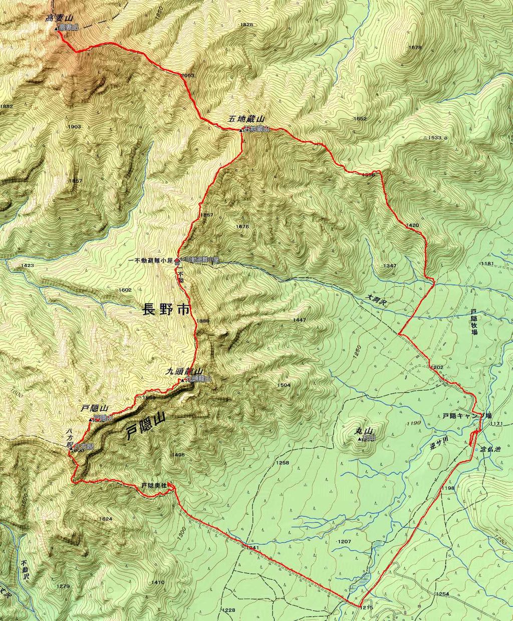 戸隠山と高妻山 ななの館チラシの裏 戸隠山と高妻山 ななの館チラシの裏