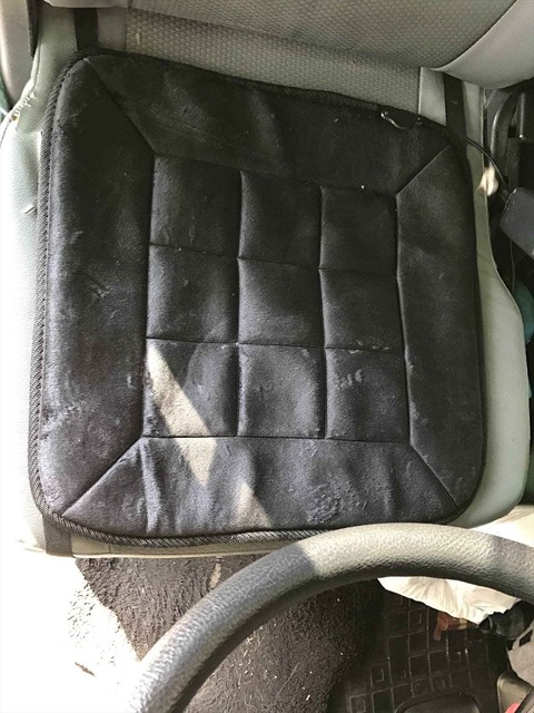 座面シートだけだが、背中にも使えます。