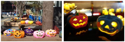 【梅田】西側広場が3日間ハロウィン会場に！約250個のかぼちゃランタンが点灯