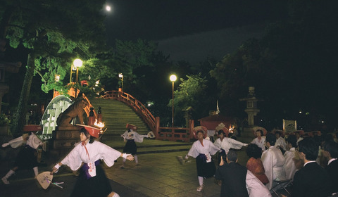 【住吉区】明日9/25は中秋の名月！住吉大社で「観月祭」、反橋で和歌・舞楽を奉納