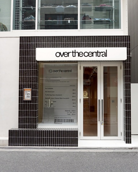 over the central