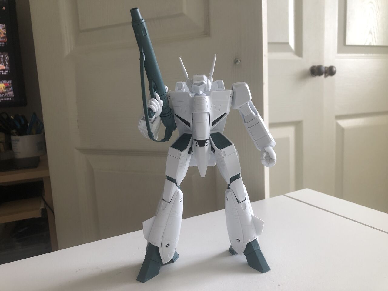 【PLAMAX】VF-1Jバトロイドバルキリー　一般型カラー　ジャンク　組立済み PLAMAX 1/72 VF-1J バトロイドバルキリー（一条輝機）
