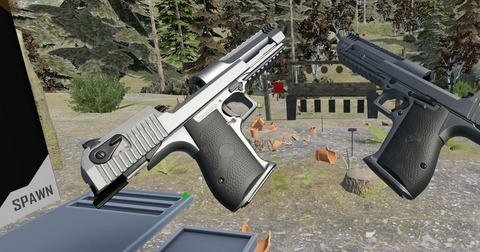 ゲームの銃「走りながら撃っても当たります、絶対ジャムりません、リロード一瞬です」