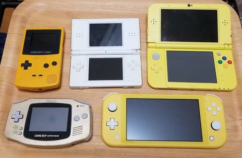 gb←成功 アドバンス←失敗、DS←大成功、3DS←失敗、Switch←大成功