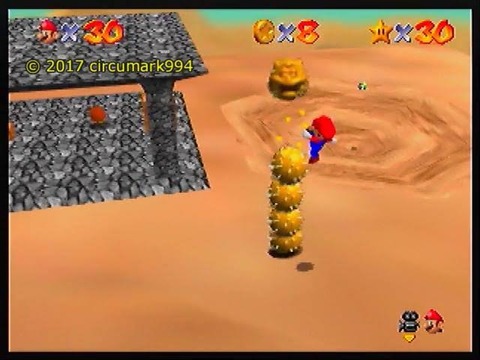 ワイ氏、マリオ64を始めてみるもアッチッチ砂漠で逝く