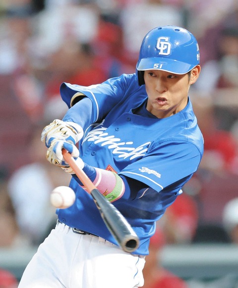 中日上林.270 17本52打点27盗塁OPS737 1700万→いくらが妥当？