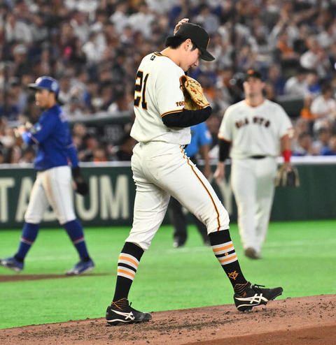 【悲報】巨人竹丸、ひっそり自身4連敗で5勝6敗にのサムネイル