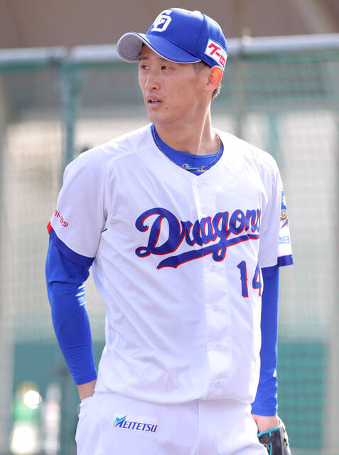 2024年にトミー・ジョン手術を受けた中日草加、右肘痛でキャンプ離脱