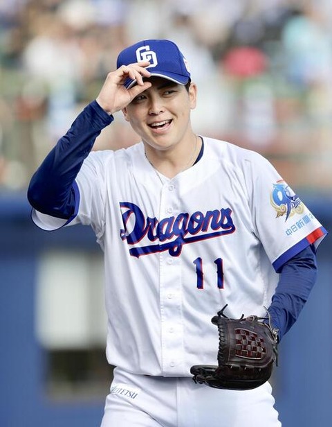 【朗報】中日ドラ1の中西、実戦デビューで1イニングを三者凡退に抑える