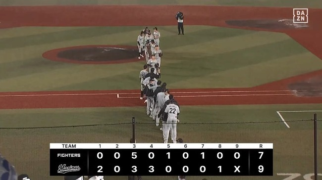 【ロッテ対日本ハム5回戦】ロッテが雨中の乱戦を制し3連敗で止める！西川が同点1号3ランを含む4安打5打点 藤原はV打＆3安打 佐藤も猛打賞 横山が降雨中断後の危機を凌ぐ