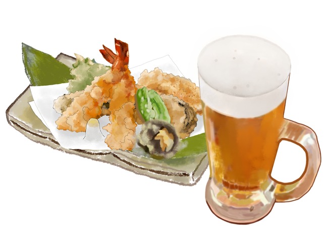 1番ビールに合う天ぷらw