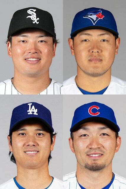 村上33本 岡本33本  大谷30本 誠也26本