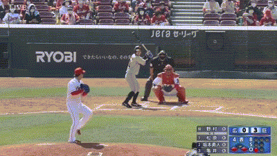 広島対巨人3回戦 巨人 4回表に松原のタイムリーツーベースで13試合ぶりの4点目 広島東洋カープアンテナ 広島対巨人3回戦 巨人 4回表に松原のタイムリーツーベースで13試合ぶりの4点目 広島東洋カープアンテナ