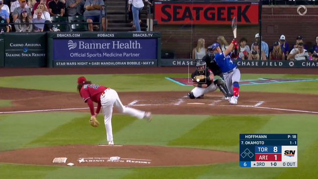 ブルージェイズ・岡本和真、16試合ぶり第3号ソロホームラン！！！！！！！！！！！！！！！！のサムネイル