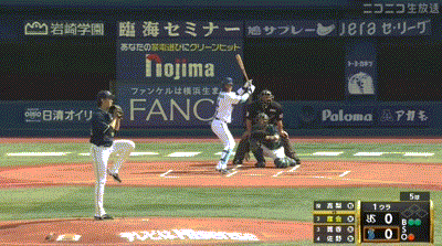 【DeNA対ヤクルト3回戦】DeNA・度会隆輝、ヤクルト・高梨から今季第1号先制ソロホームラン!!!!!!!!!!!!