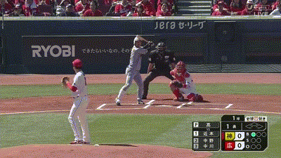 【広島対阪神オープン戦】阪神・近本、先頭打者ホームラン!!!!!!!!!!!!!!!