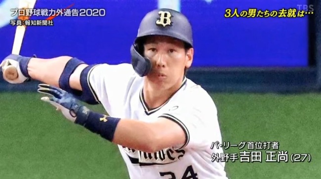 戦力外の番組 オリックスの外野手は吉田正尚しかいない 戦力外の番組 オリックスの外野手は吉田正尚しかいない