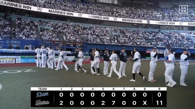 【ロッテ対西武2回戦】ロッテが西武に快勝で開幕2連勝 田中晴也6回0封 高部瑛斗&西川史礁が猛打賞 ソト1号2ラン