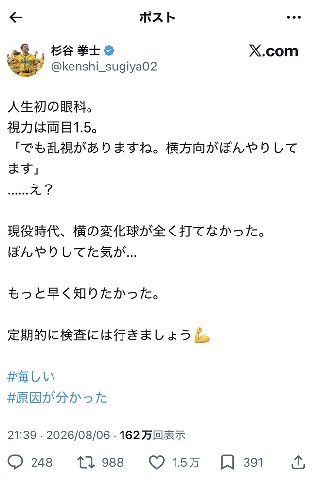 【朗報】杉谷拳士さん、打者としていまいちだった理由が判明ｗｗｗｗｗｗｗｗｗｗｗ