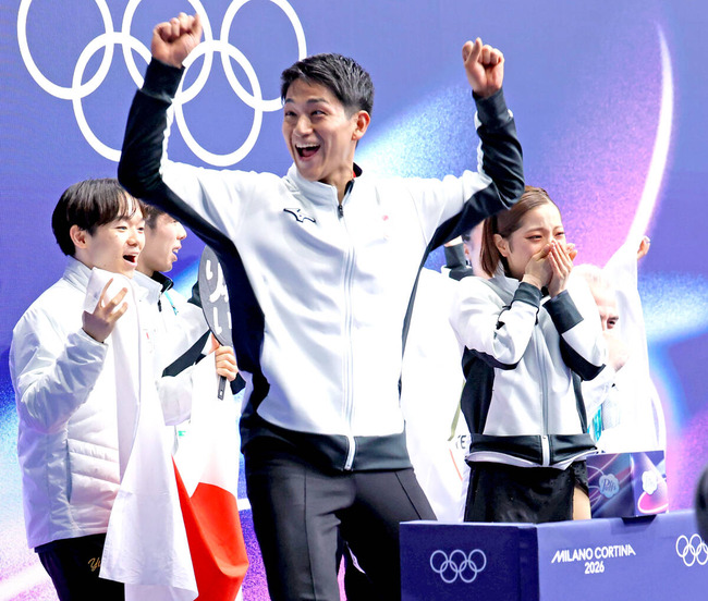 【五輪】「りくりゅう」三浦璃来、木原龍一は驚異の８２・８４点、自己ベストで首位…フィギュアスケート団体