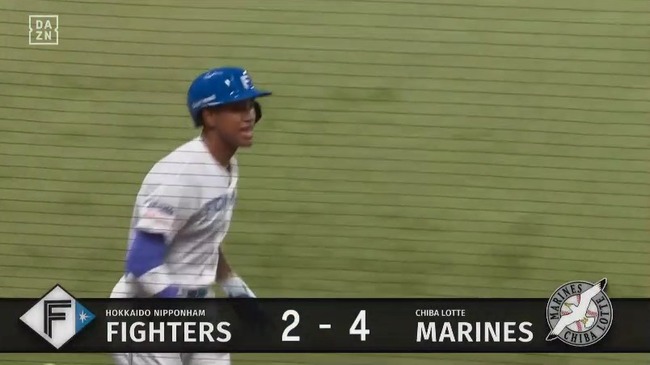 【日本ハム対ロッテ2回戦】日本ハム・万波、ロッテ・高野脩から第3号2ランホームラン!2点差に迫る!!!!!!!!!!!!