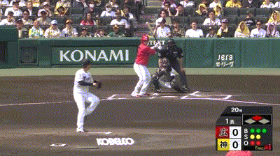 【阪神対広島4回戦】広島、初回2アウト二塁から坂倉のタイムリーで先制！広島は23イニングぶりの得点！！！！！！！！！！
