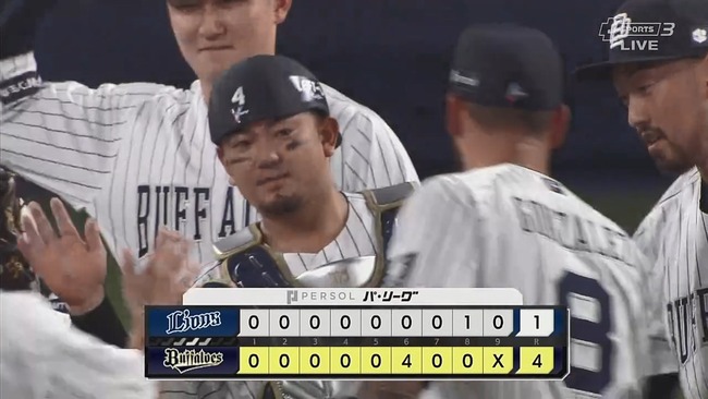 【オリックス対西武23回戦】オリックス４－１で西武に勝利し４連勝！山本由伸７回無失点で１５勝目！奪三振もトップ浮上！森とゴンザレスに一発！西武は連勝４ストップ